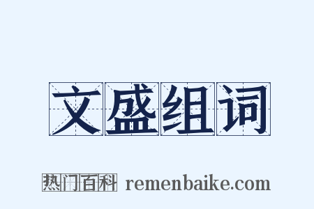 文盛组词是什么意思的图片
